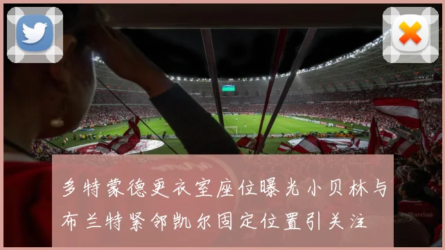 多特蒙德更衣室座位曝光小贝林与布兰特紧邻凯尔固定位置引关注